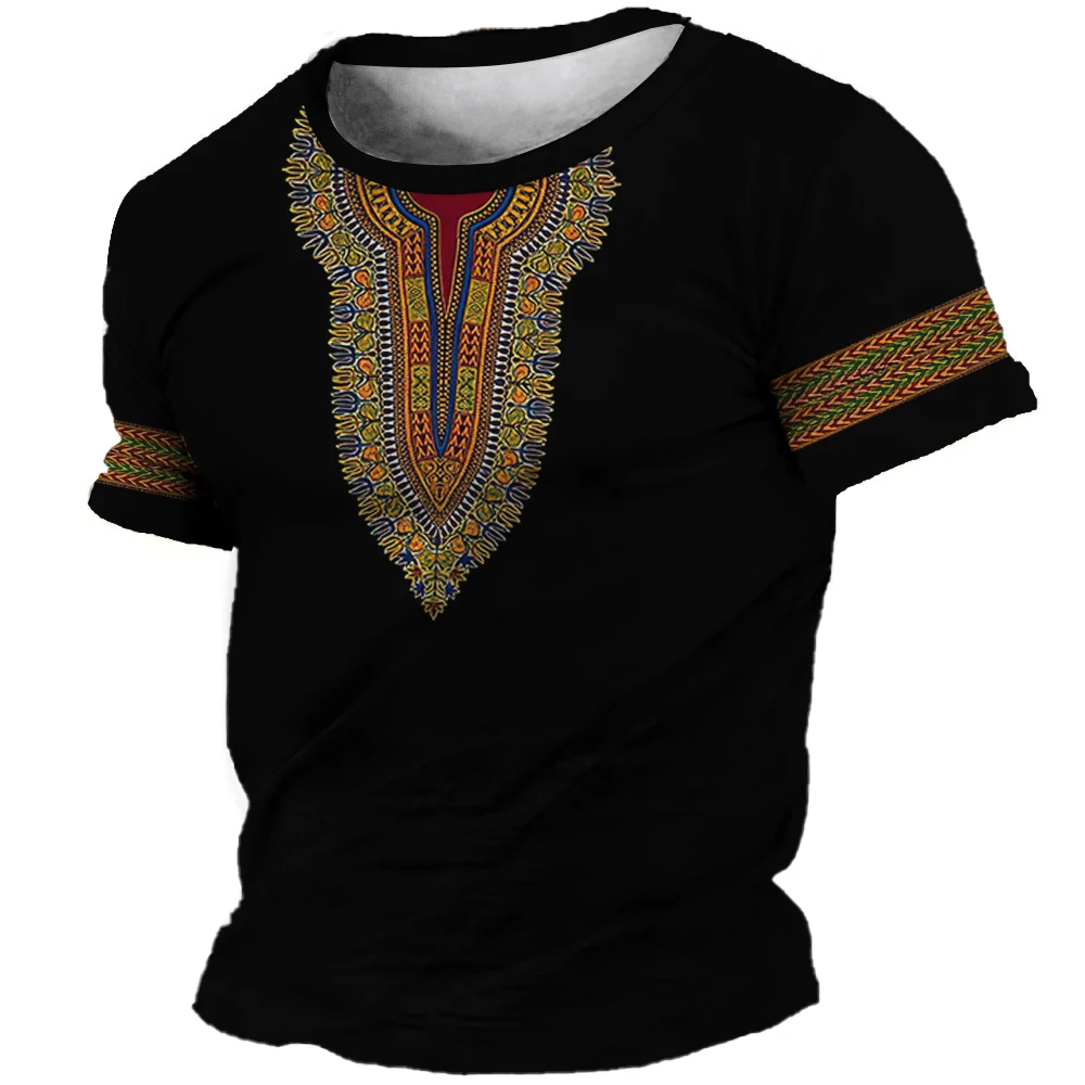 3D Printing Retro Fashion Short Sleeved T-shirts for Men Women Children