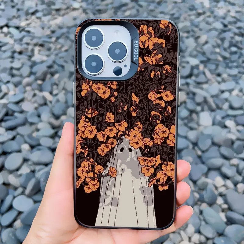 Mode Geist Kreativität Laser Handy hülle für iPhone 11 13 12 Pro Max Mini 15 14 plus Pro Max stoß feste matte Rückseite Fundas – Detail 11