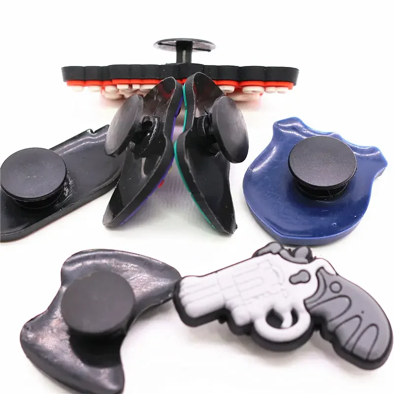 Shoe Charms 1pcs Gamepad Gun Yoga Football Electricity Garden DIY Wristbands Accessories Decorations
