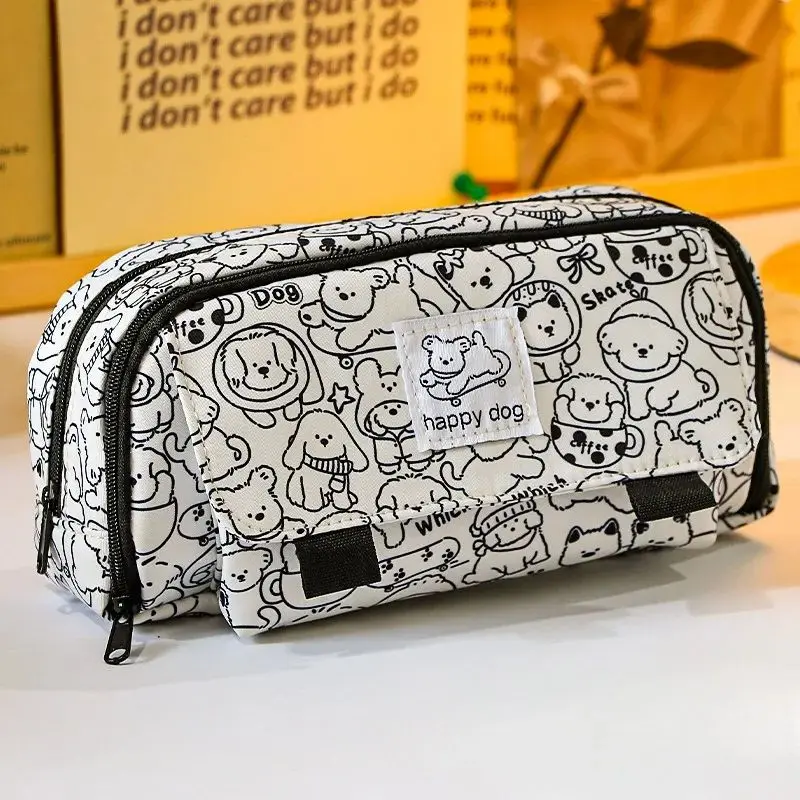 Piglet Printing Pen Case Large Capacity Organizer Storage Bag for Stationery Supplies Bag Organizer pencil case,bag organizer,pen pouch