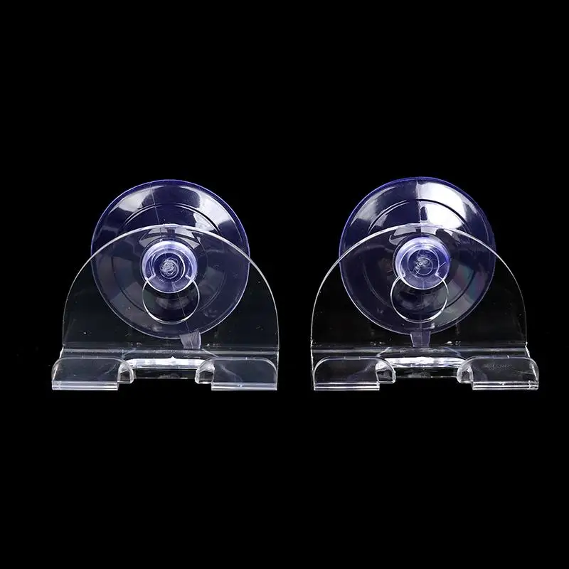 2pcs Shaver Holder Suction Cup Hook Disc Bathroom Razor Rack Waterproof Removable Punching Free Transparent Suction Cup
