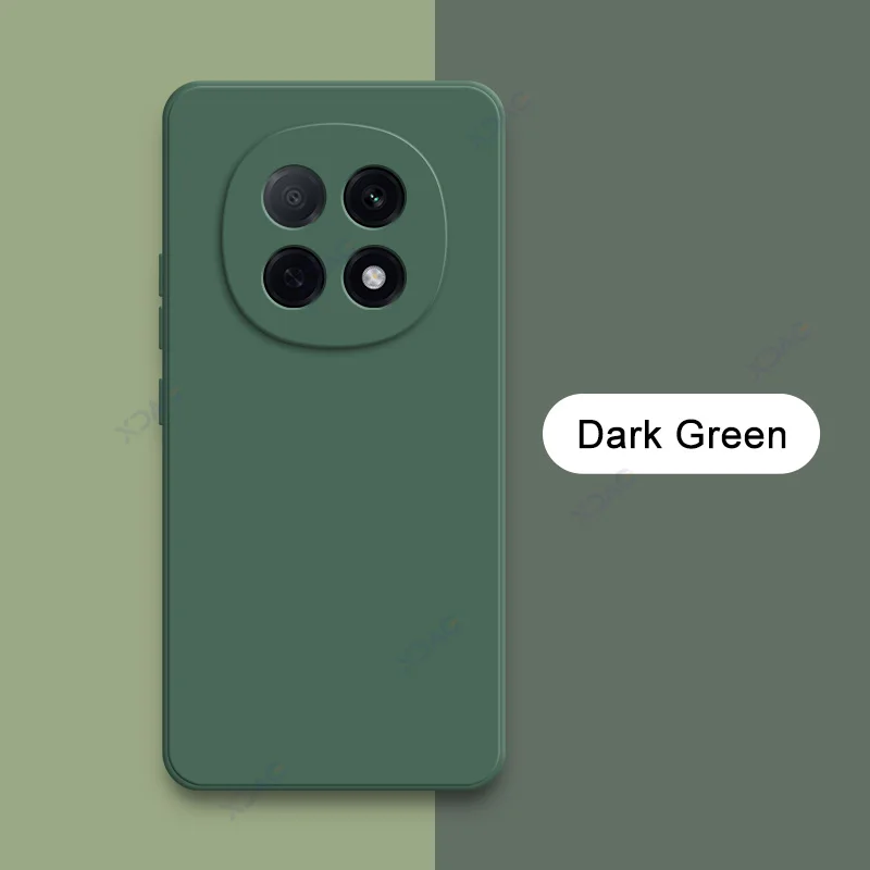 Luxury Dual Layer Cellphone Case with Camera Protection - Soft Square Liquid Silicone Cover