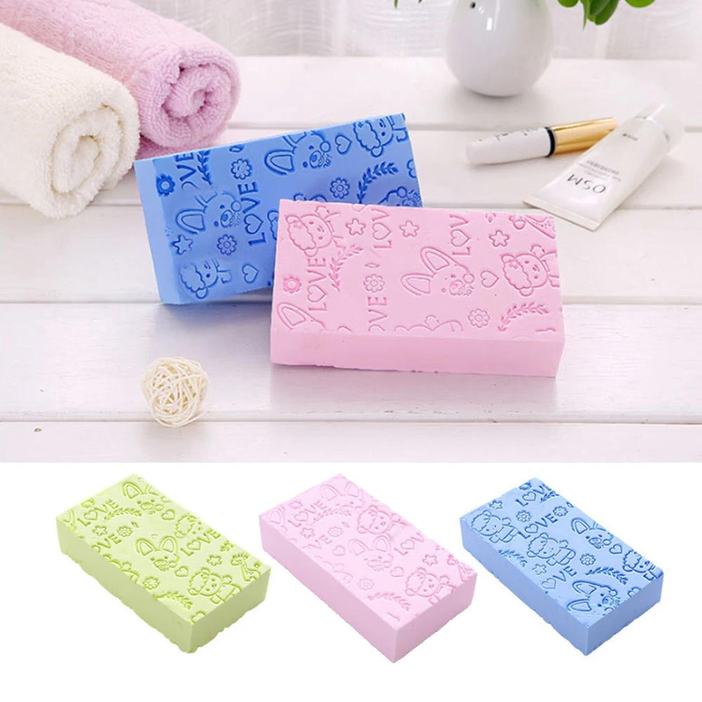 

Sdotter Bath Sponge Lace Printed Scrub Shower Baby Bath Scrubber Exfoliating Beauty Skin Care Sponge Face Cleaning Spa Bath Ball