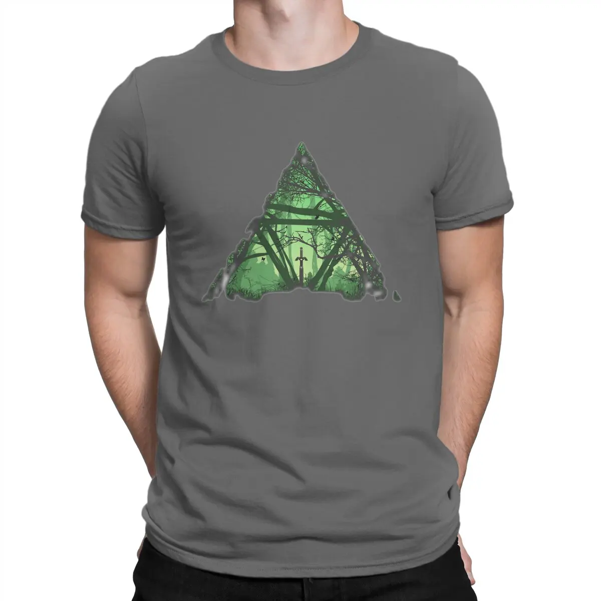 thumbnail image 1 of Camiseta única de la Trifuerza del Bosque, camiseta de Z-Zelda, camiseta de ocio, la más nueva para hombres y mujeres., 1 of 7
