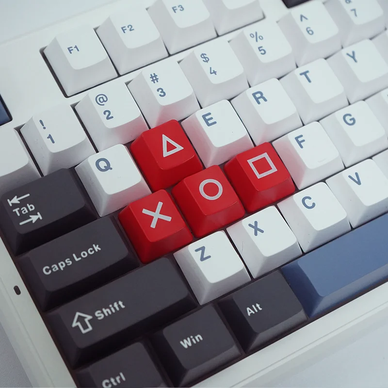 Oem Profile Keycap para Cherry mx Teclado Mecânico Custom Gaming Keyboard Key Cap Seta Wasd Backlight Keycap Vermelho e Preto - Imagem 5