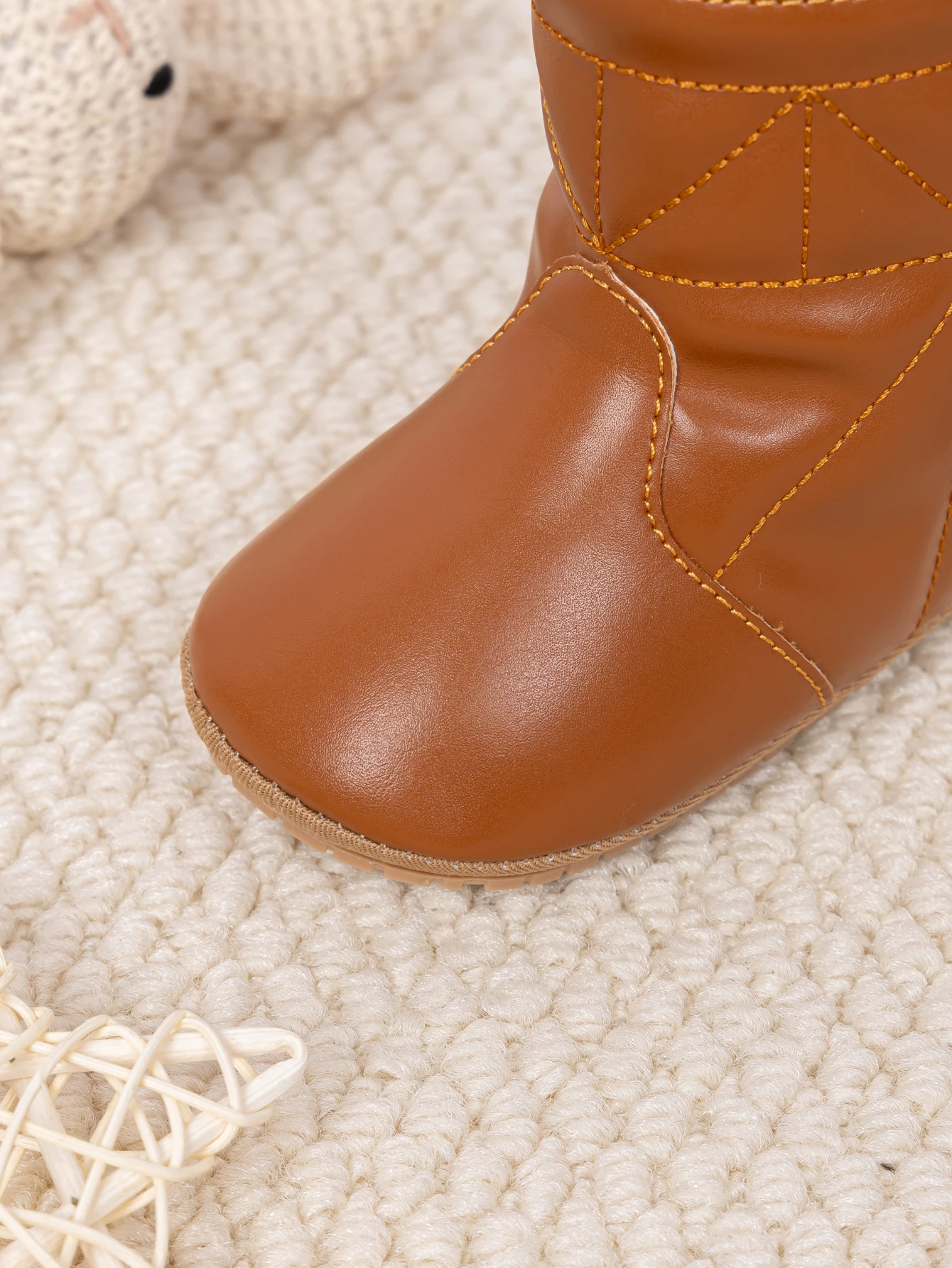 Meckior Neugeborenen Baby Stiefel Plüsch Winter dicken Boden warme Socken Stiefel weichen Boden bequeme Anti-Rutsch-Stiefel Kleinkind Schneeschuhe – Detail 10