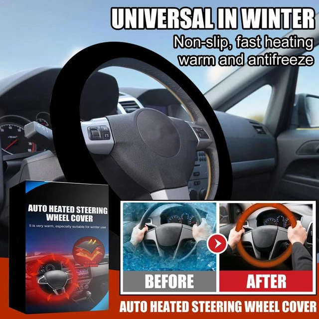 1pc Heated Steering Wheel Cover Rechargeable Heated Steering Wheel