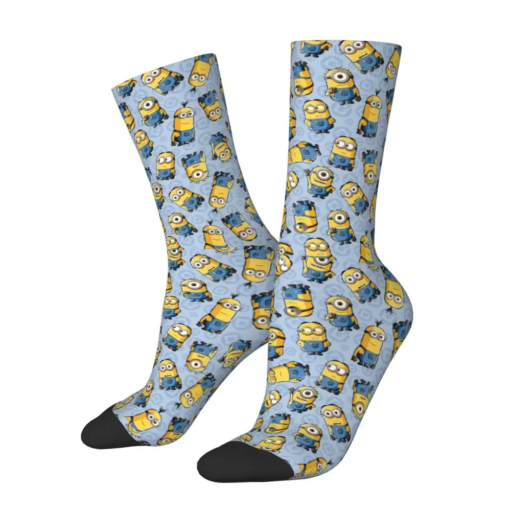 Custom Cool Print M- Minions Cartoon Socks for Women Men Stretchy Summer Autumn Winter M- Minions Bananas Crew Socks 182 Sca9ba7550a774316928d5fcdee118980L