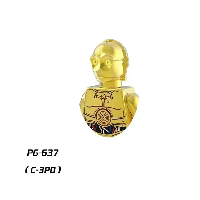 PG635 PG637 PG640 PG801 PG999 Star Wars Amidala Electroplate Toy Bricks Assembling Doll Building Blocks Boy Birthday Present 5