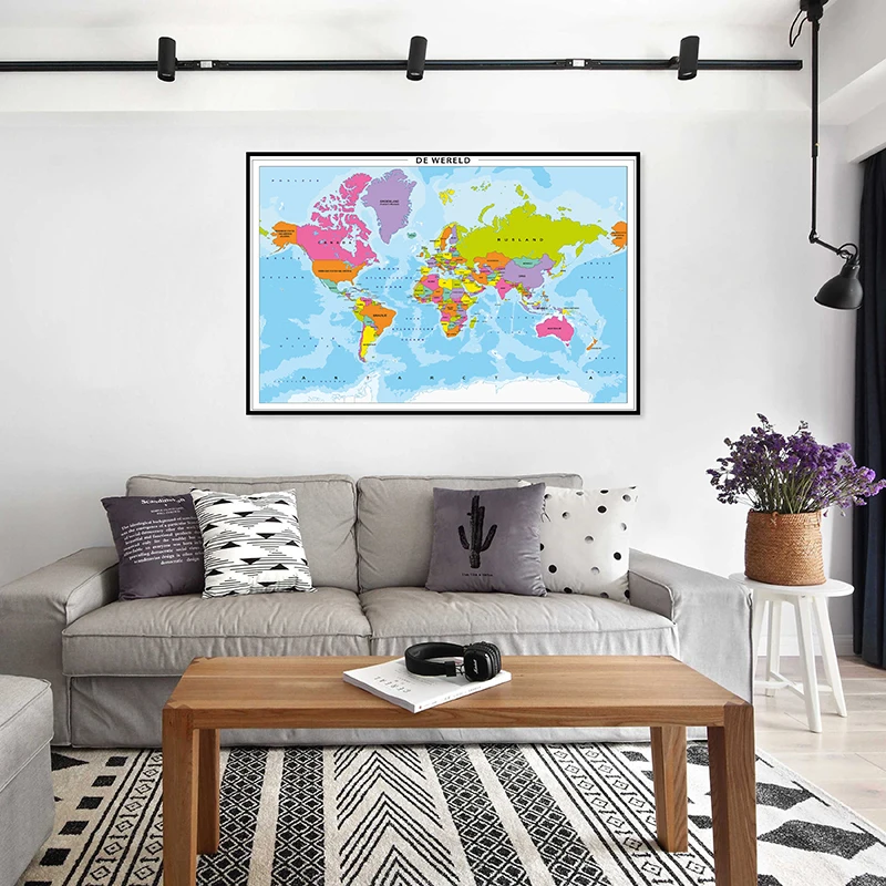 Рисунок 4 - 59*42 см карта мира в голландском стиле