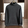 MVLYFLRT Autumn Winter New Men's Thickened High Collar 100% Cashmere Knitted Pullover Sweater Solid Color 932 2