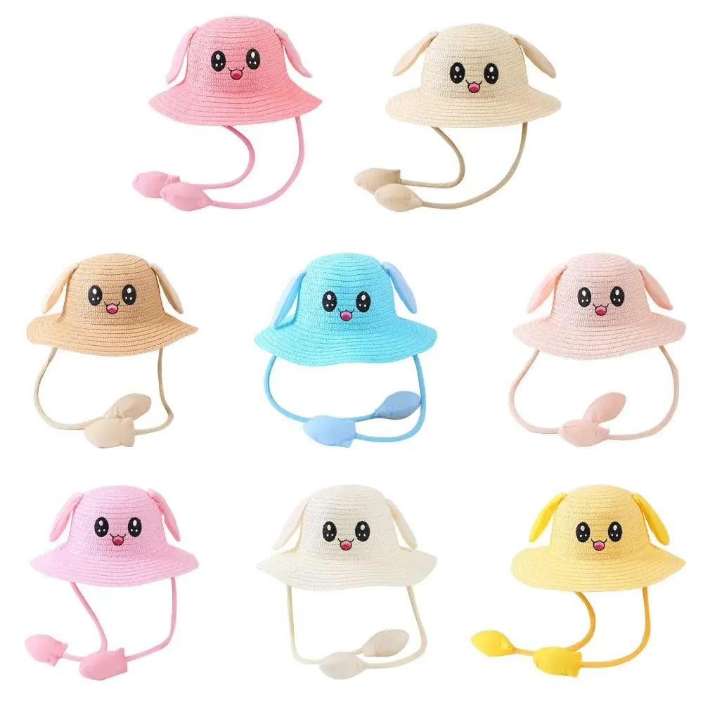 Outdoor Bucket Cap Moving Ears Fisherman's Hat Beach Hat Sun Hat Straw Hats