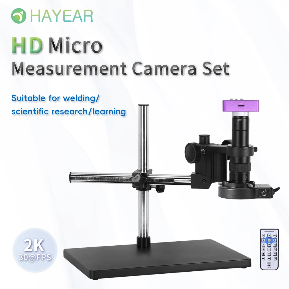 20-180X HAYEAR 스테레오 단안 현미경 세트 4K 2K 1080P HDMI USB TF 비디오 카메라 산업용 도구