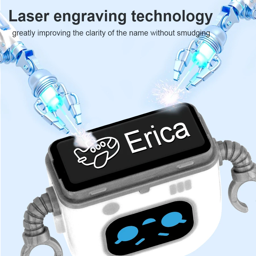 Personalized name stamp robot can print curved items, clothes, books, lunch boxes, and essential gifts for returning to s