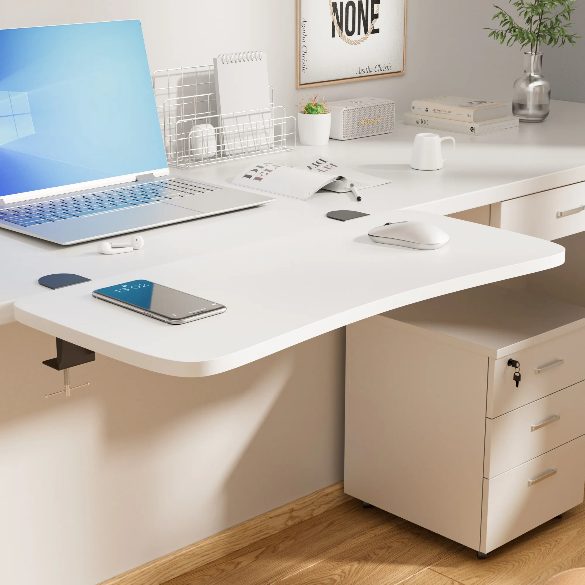 Desktop Extension Foldable Table foldable desktop table