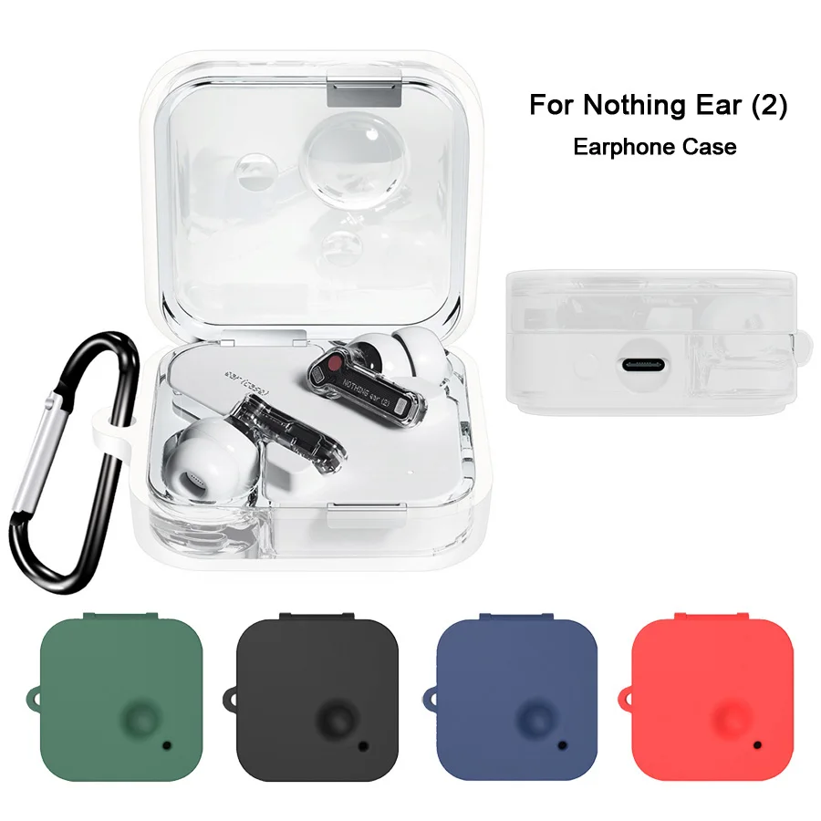 For Nothing Ear 2 funda protectora de auriculares con gancho, carcasa  lavable resistente a impactos, funda de silicona suave para auriculares -  AliExpress