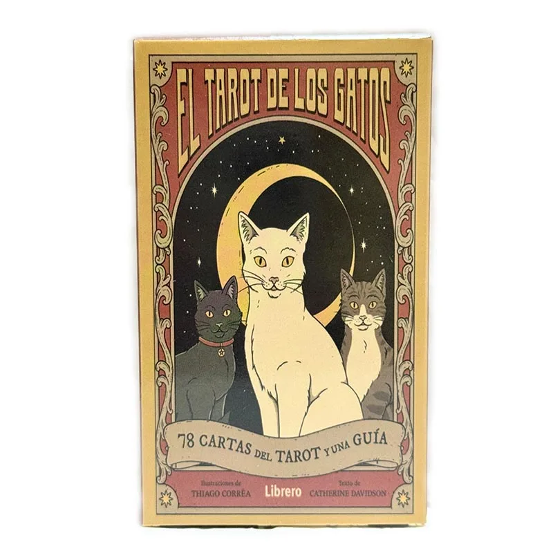 Spanish Version Cats Rule Earth Tarot Cards 78 Oracle Deck Unique Cards for Cat Lovers and Tarot Enthusiasts Cute Tarot