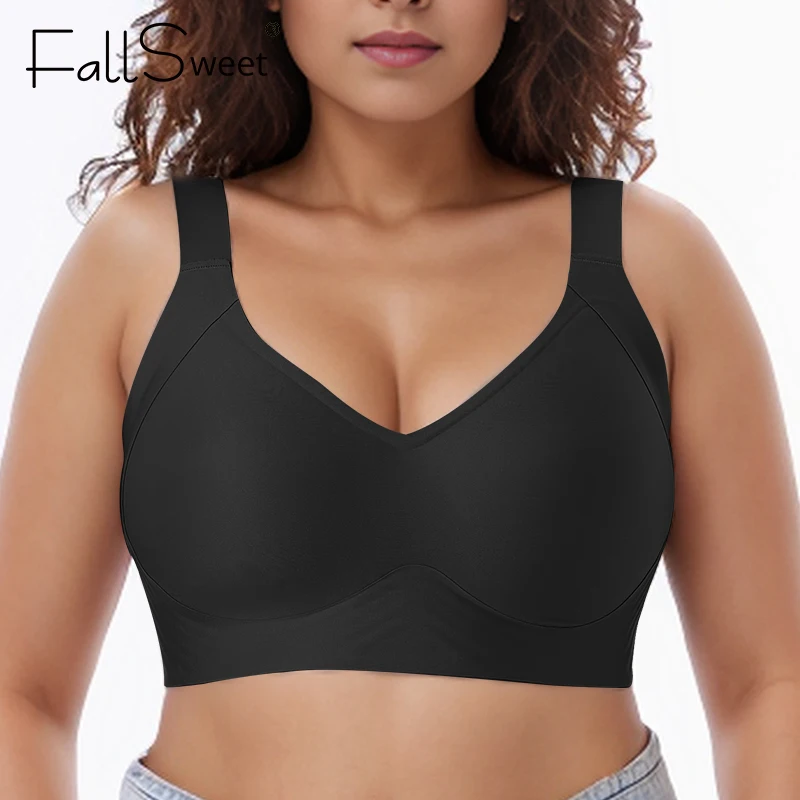 Wireless Bras for Women Seamless Full Coverage Bra No Underwire Soft Push Up Everyday Bralette 4