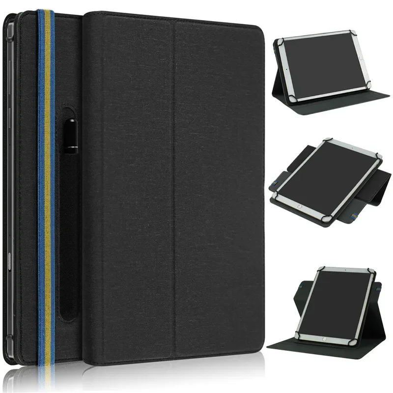 Custodia In Pelle Per Tablet Da 10 Pollici - Cover Protettiva Universale
