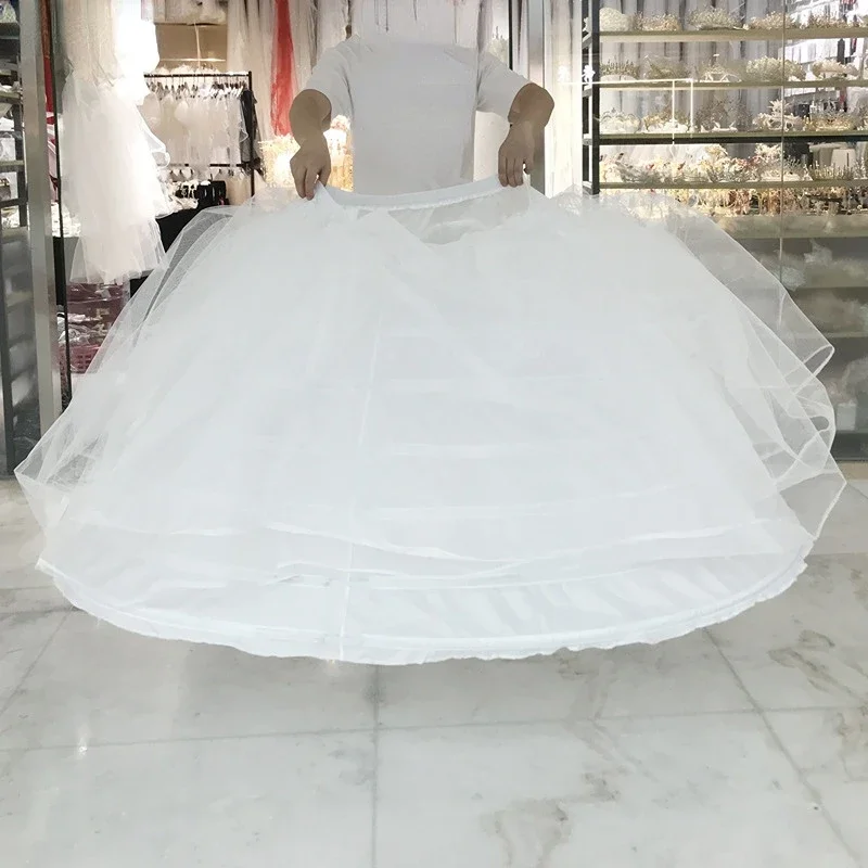 Wedding Underskirt Wedding Petticoat Petticoat Underskirt Petticoat Skirt White Tulle 7 Hoops 3 Layers Petticoats For Wedding Dress Plus Size Fluffy Ball Gown Underskirt Crinoline Pettycoat Hoop Skirt