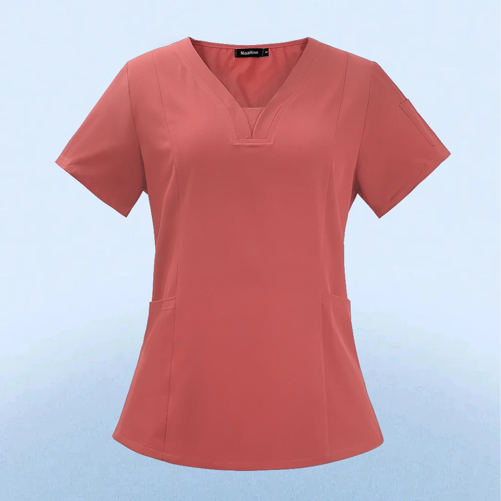 Medical Scrubs Tops for Women Hospital Doctor Nurse