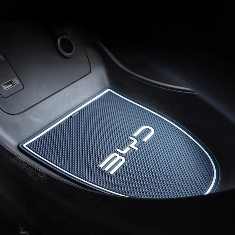 For BYD Yuan Plus ATTO 3 Car Door Slot Pad Storage Dust Mat Special Anti-skid Storage Water Cup Pad Car Modification Accessories