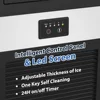 Ice Maker Machine, 70 LBS/24H Under Counter Large Ice Machine w/ 10 LBS Capacity Ice Storage Bin, 2 Water Inlet Modes 4