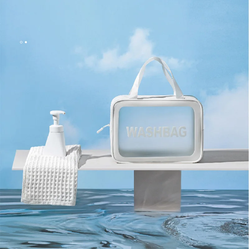 Transparent Cosmetic Bag Travel Portable Beach Swimming Large Capacity PU Waterproof Cosmetic Storage cosmetic bag,cosmetic storage bag,makeup bag,cosmetic case,toiletry bag,makeup organizer