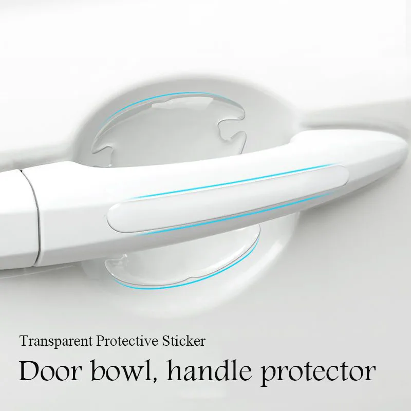 Anti-scratch Transparent Car Door Bowl Handle Protection Decal for Mitsubishi Lancer EX 10 Lancer Outlander ASX Pajero