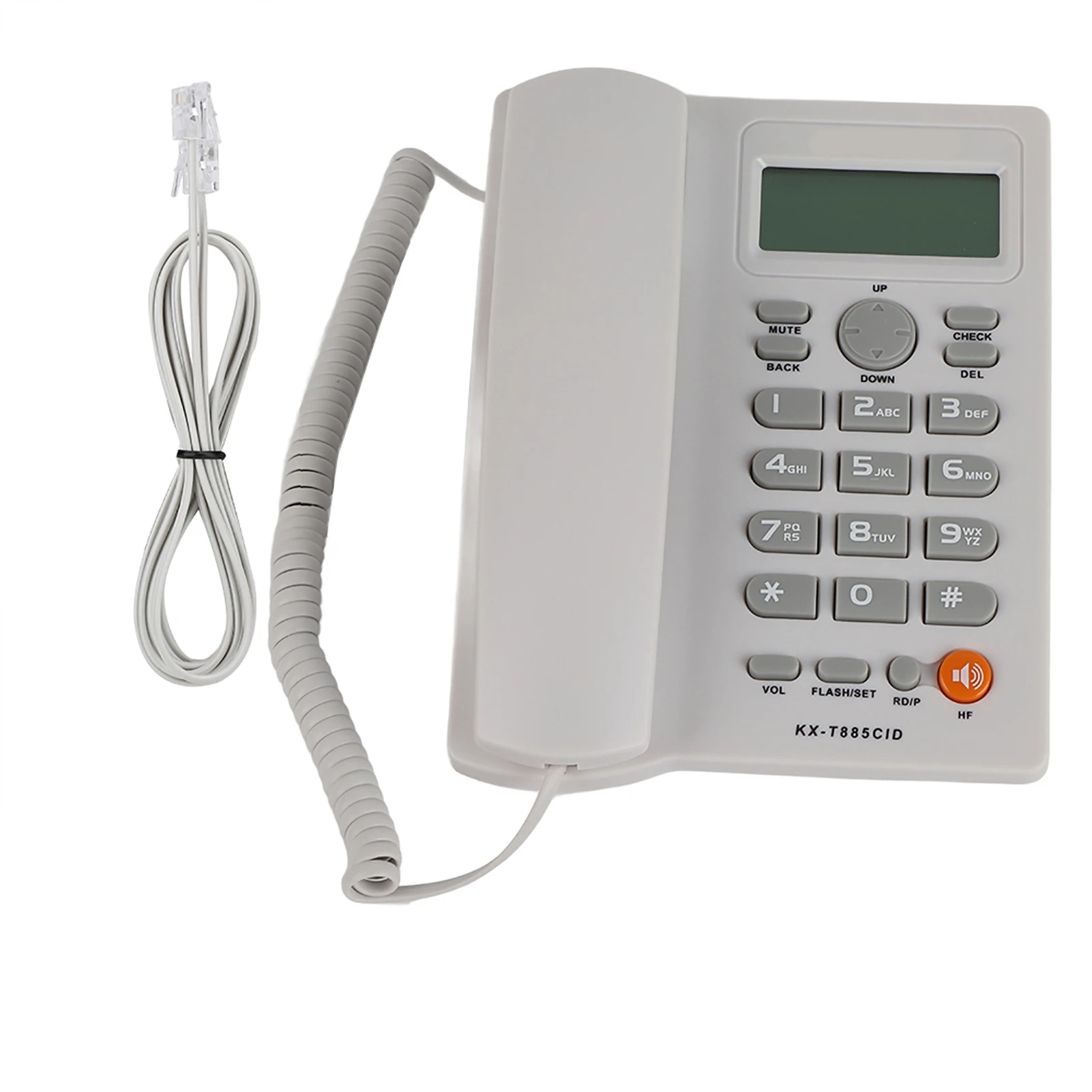 Description Picture 5 of itemCaller ID Telephone Desktop Corded Landline Phone Support Handsfree Calling Pause Hold Mute Function for Home Hotel Office