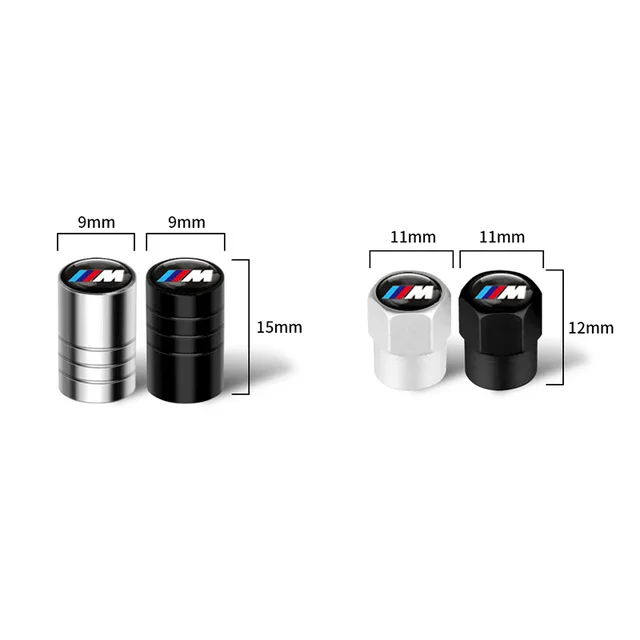 4Pcs Tire Valve Caps Wheel Air Stem Dust Cover decorate Accessoreis For BMW M E46 E90 F10 F30 G20 G30 X3 X5 X6 E60 E39 M3 M4 M5 1