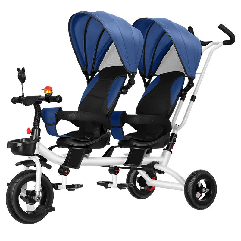 

Twin Children's Tricycles, Bicycles, Twin Baby Strollers, 1-5 Years Old Baby Strollers Can Turn