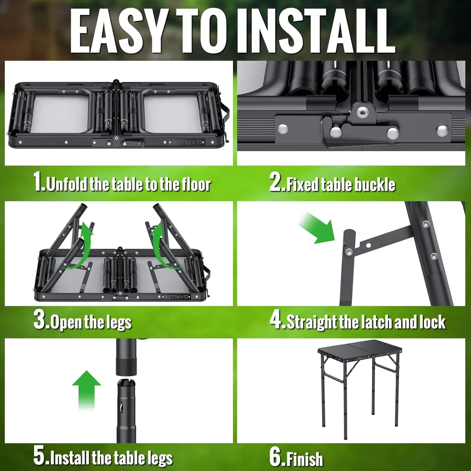 2ft Folding Camping Table 6