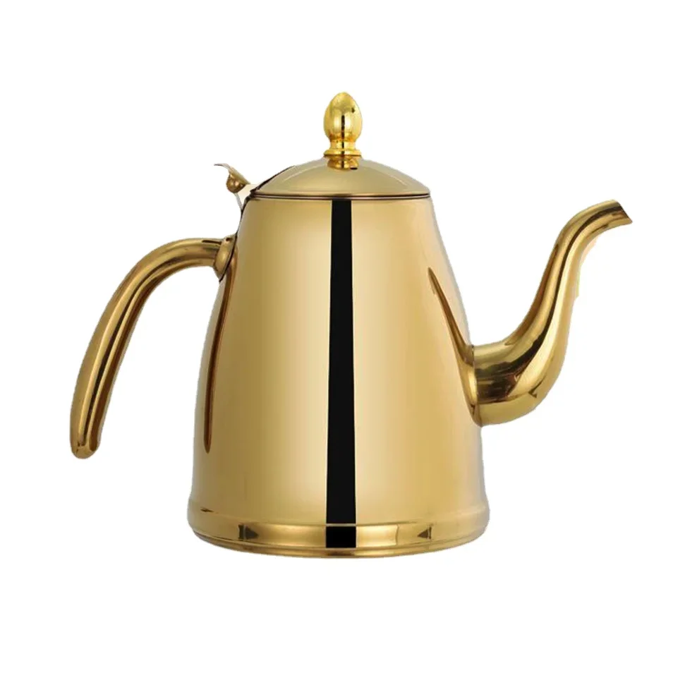 

1.5L/2L Stainless Steel Teapot With Filter Flower Teapot For Hotel Restaurant Boiling Water Kettle For Induction Cooker