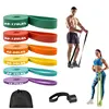 New natural latex resistance band sports resistance band set for men and women's muscle training elastic band