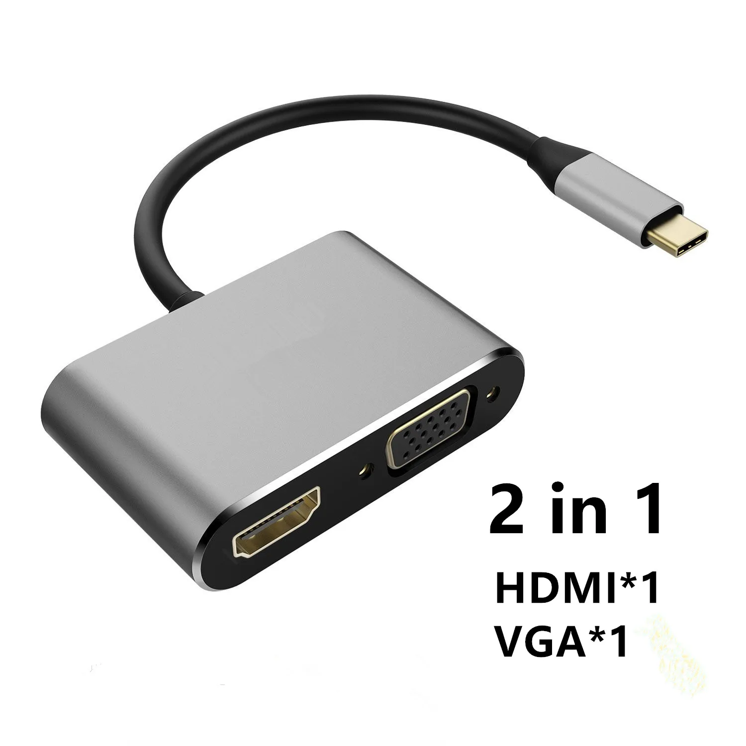 USB C Type c to HDMI-compatible 4K Adapter VGA USB3.0 video Converter PD 100W Fast charger for Macbook pro Samsung s9 s10