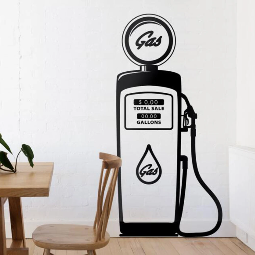 Stazione Di Servizio Classica Auto Servizio Di Riparazione Auto Adesivo Garage Man Cave Decoration Inspirational Vehicle Wall Sticker P975