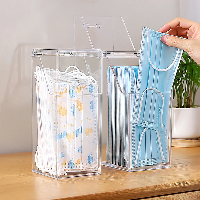 Dust-proof Tissue and Mask Storage Box with Lid - Household Wipes Dispenser and Wet Tissue Holder, Kitchen Seal Design