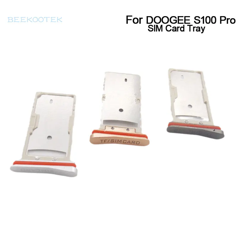 Nuovo Originale Doogee S100 Pro Sim Tf Card Holder Vassoio Sim Card Slot Accessori Di Ricambio Per Doogee S100 Pro Smart Phone