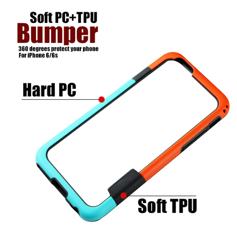 Multicolor Soft TPU Frame Case Cover Slim Silicone Bumper