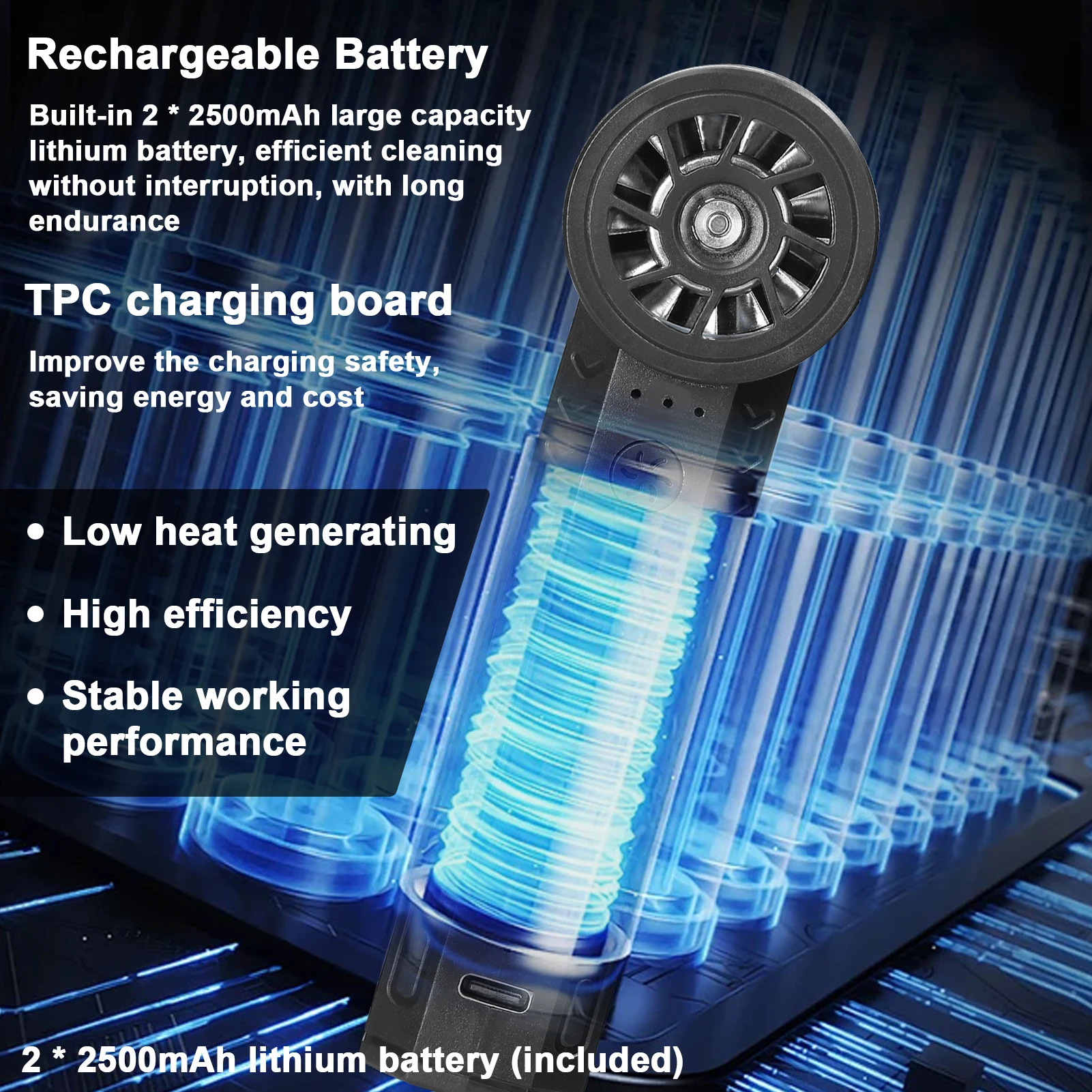 KKMOON 130000RPM Turbofan High Power Jet Fan 4-Speed Regulation Violent Fan Multifunctional Washer Cleaning Tool Dust Blower 6