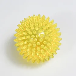 Pet Squeaky Teeth Cleaning Chew Toy Ball - XS 5.5CM (Yellow)
