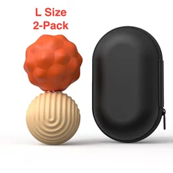 Magnetic Fidget Balls - Stress Relief & Sensory Toy for Anxiety Relief, Autism & ADHD (L 2 - pack Orange)