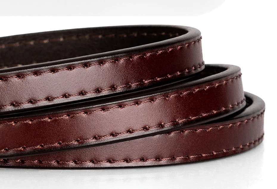 Maikun Damen-Business-Gürtel aus echtem Leder, modisch, lässig, dünner Gürtel für Anzug, Rock, Kleider – Detail 6