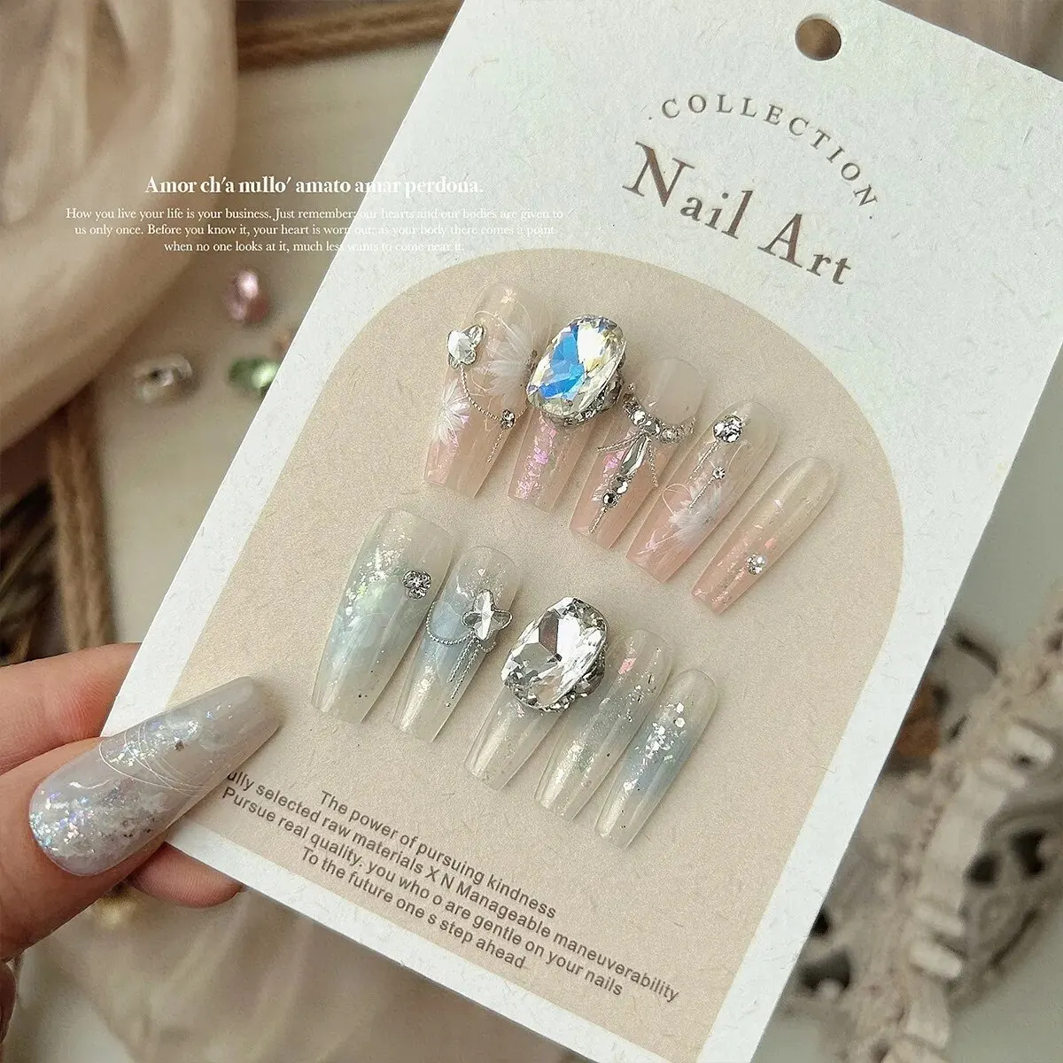 3PCS Nail Art Sequins Ultra-Thin Large Sequins Nail Polish Jewelry Aurora Gradient Embellishment Candy Bright Color Decoration