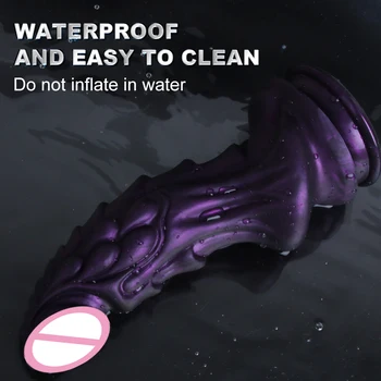 Realistic Silicone Animal Dildo With Suction Cup Huge Butt Anal Plug For Women Sexy Monster Female Dildos Masturbators Sex Toys 5