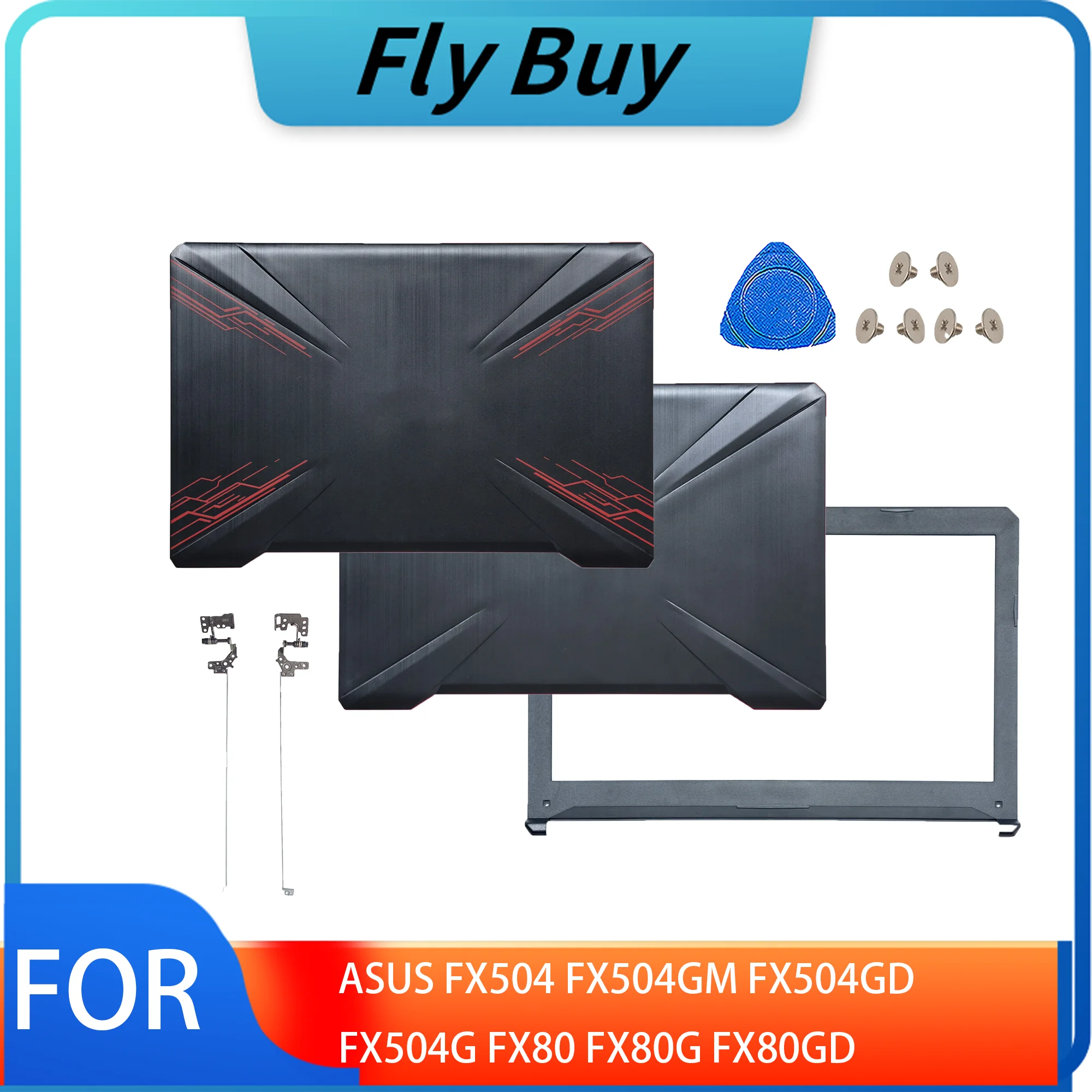 Premium Laptop Case for ASUS - Lid LCD Back Cover, Front Bezel, and Hinges Parts