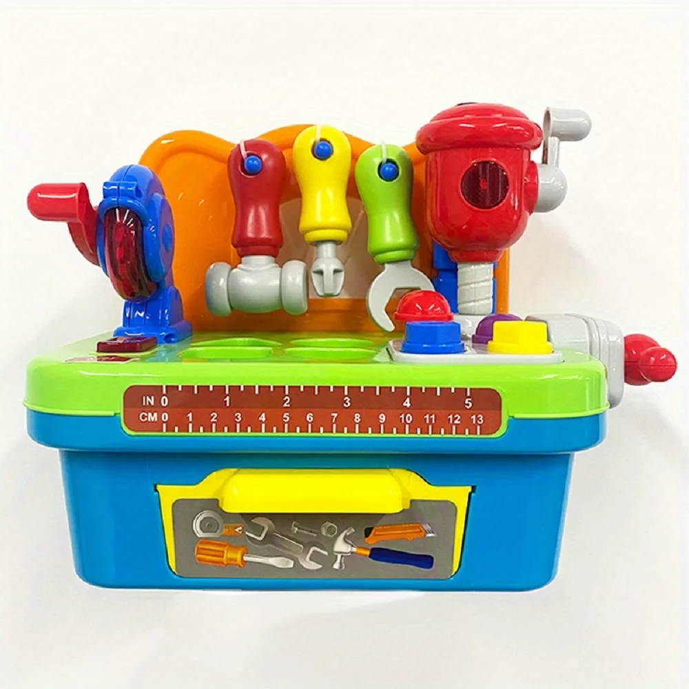Puzzle screw toy children's anti-truth electric drill dismantling set repair boy multi-functional play house toolbox