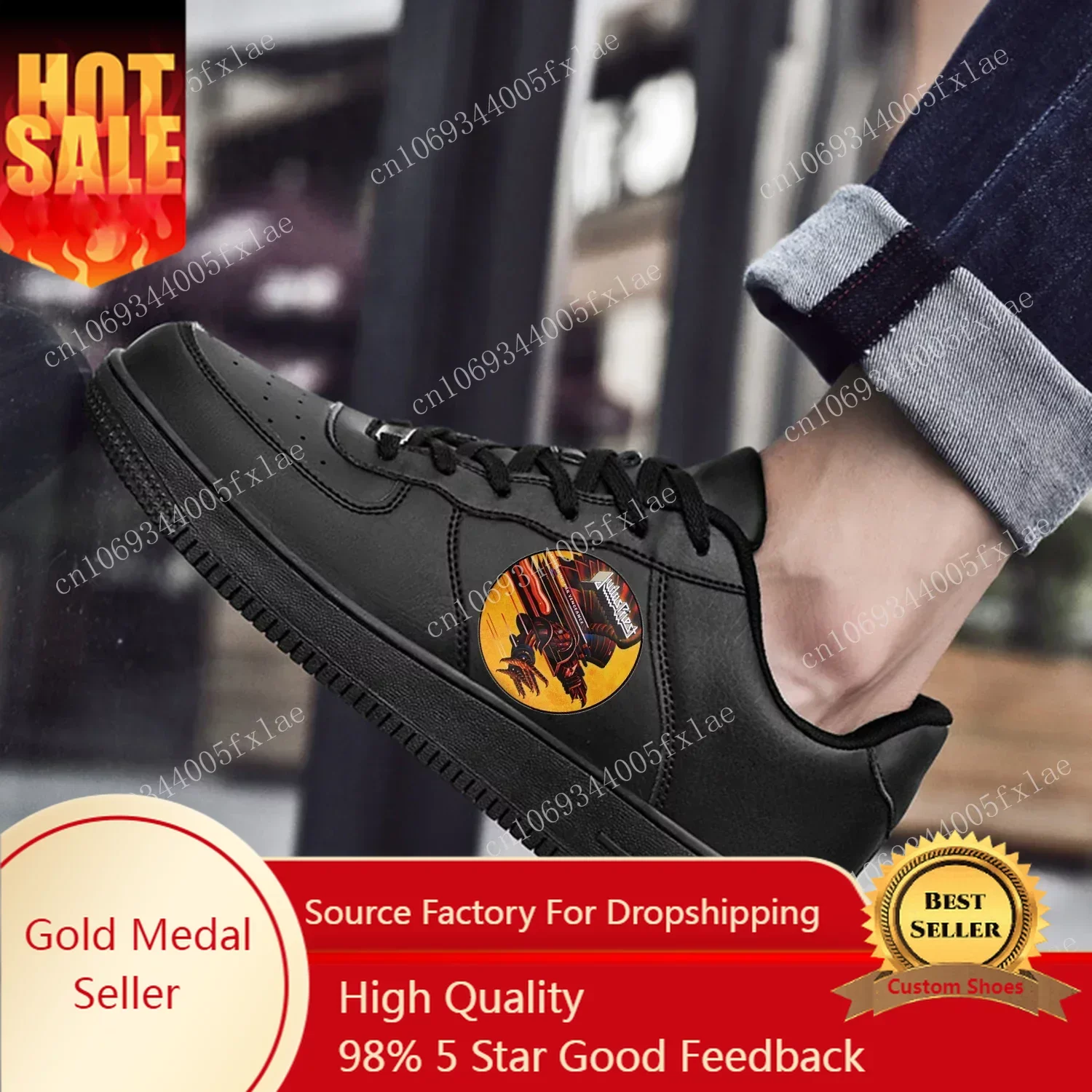 

Judas Priest AF Basketball Mens Womens Sports Running High Quality Flats Force Sneakers Lace Up Mesh Customized Made Shoe Black