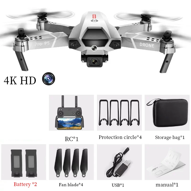 2022 New Mini Drone 4K HD Dual Camera WiFi Fpv HD Wide Angle Camera Air Pressure Height Maintain Foldable Quadcopter RCDrone Toy RC Quadcopter cheap RC Quadcopter